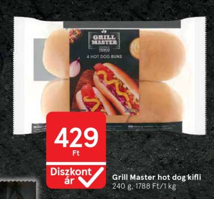 Grill Master hot dog kifli