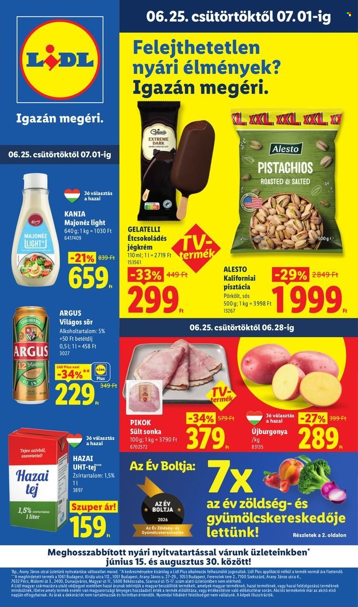 Lidl akciós újságok - 2026.06.25 - 2026.07.01. Oldal 1