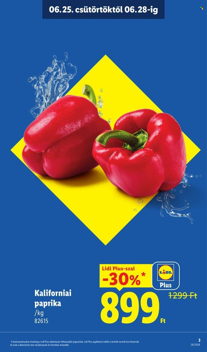 Lidl akciós újságok - 2026.06.25 - 2026.07.01. Oldal 3