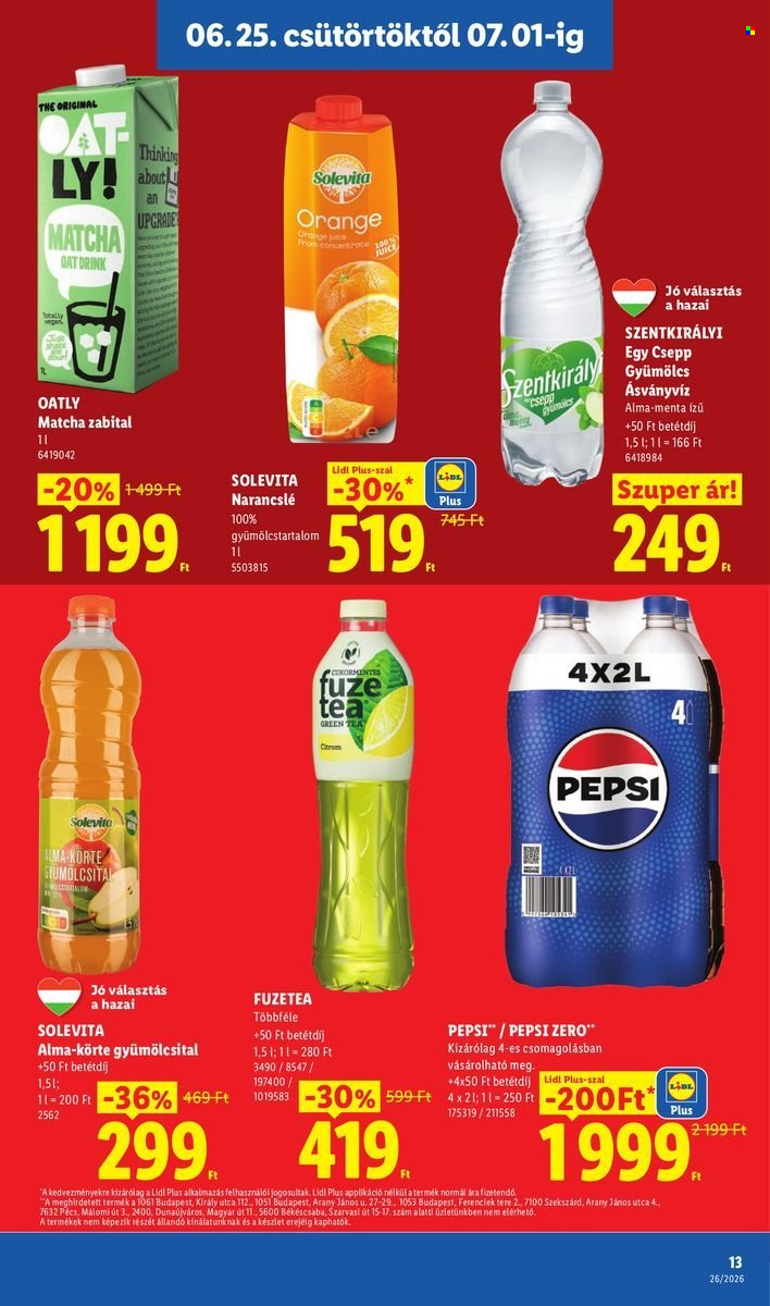 Lidl akciós újságok - 2026.06.25 - 2026.07.01. Oldal 13