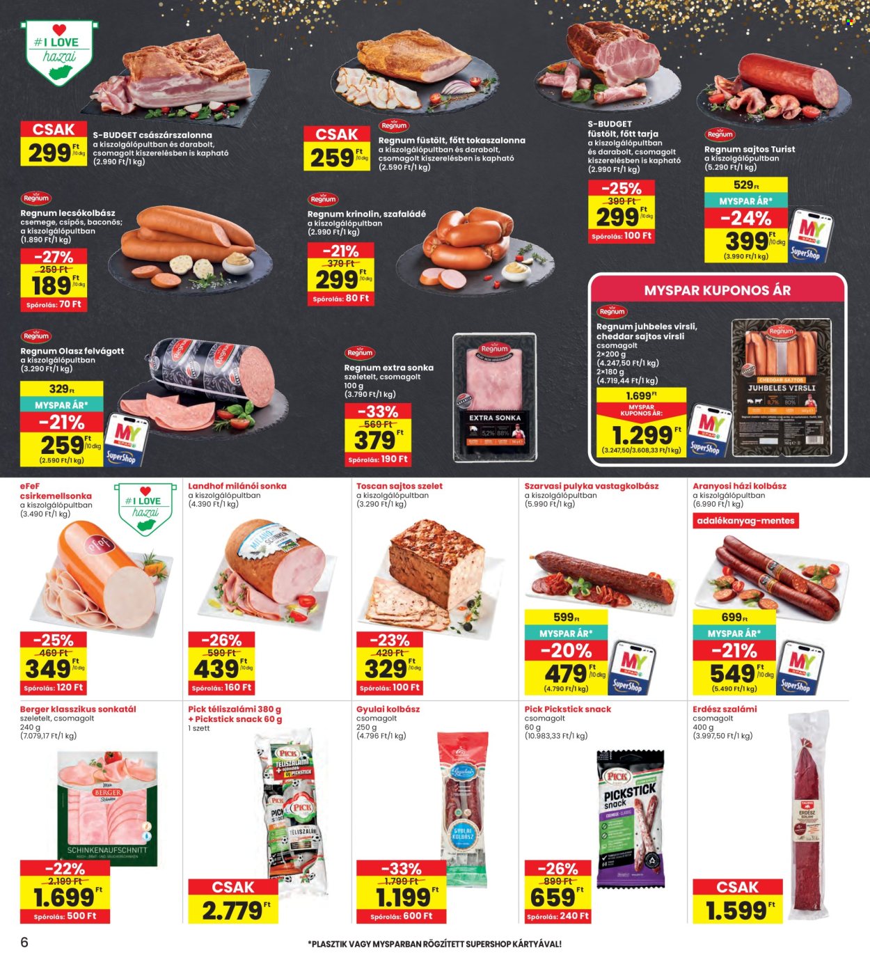 INTERSPAR akciós újságok - 2026.06.25 - 2026.07.01. Oldal 6