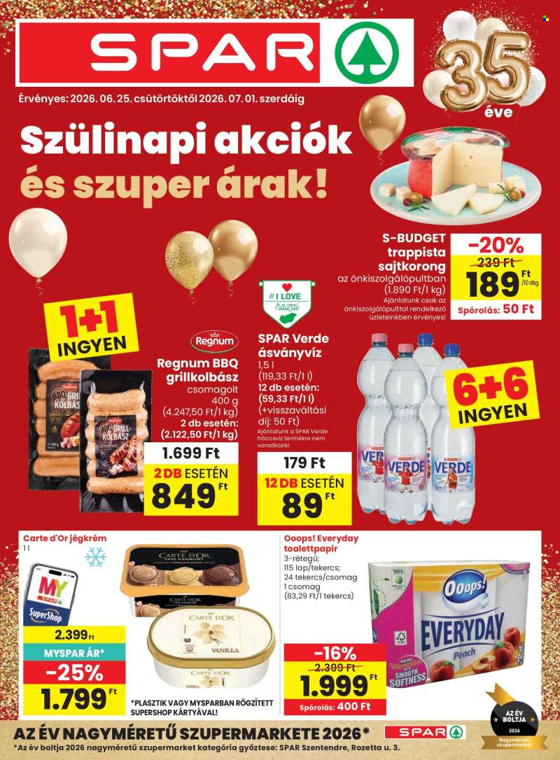 Újság SPAR - 2026.06.25 - 2026.07.01.