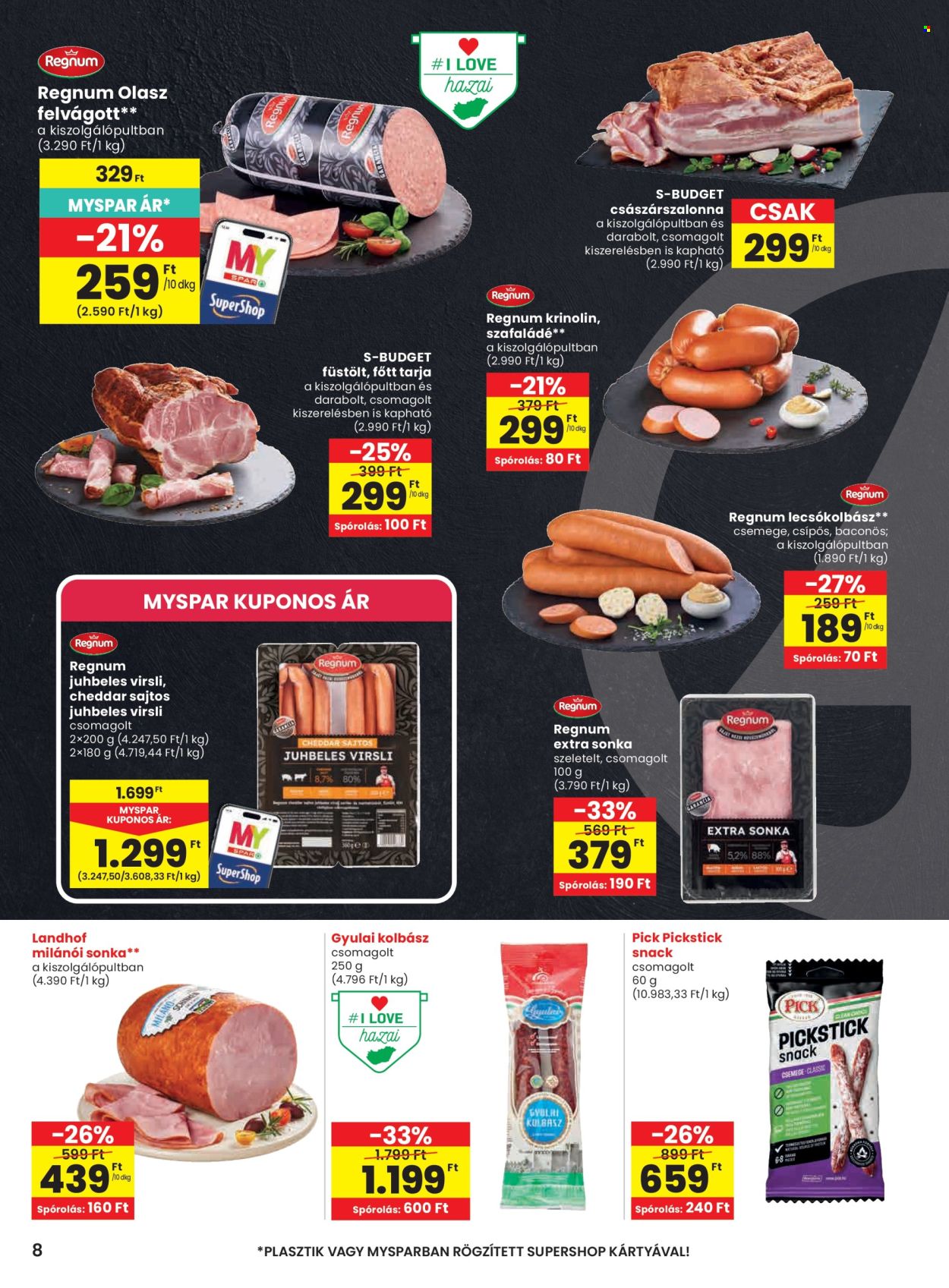 SPAR akciós újságok - 2026.06.25 - 2026.07.01. Oldal 8