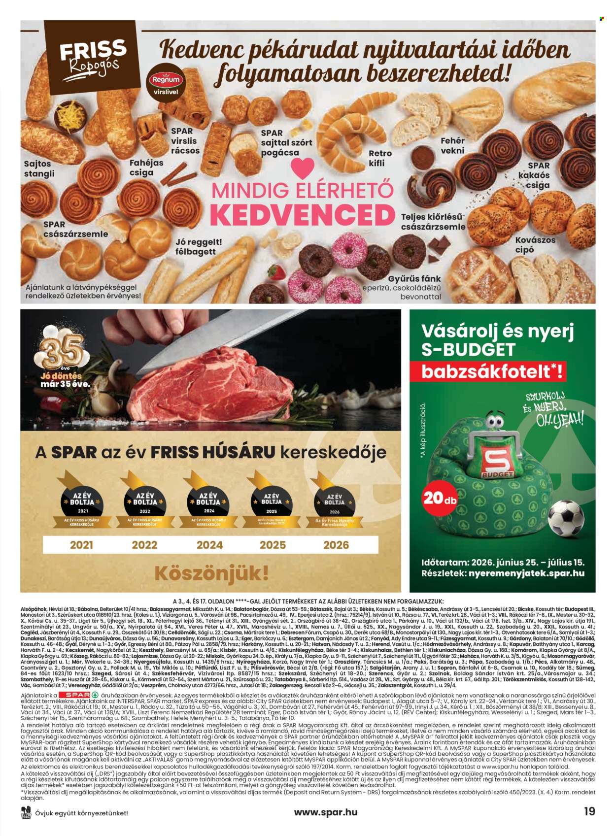 SPAR akciós újságok - 2026.06.25 - 2026.07.01. Oldal 19