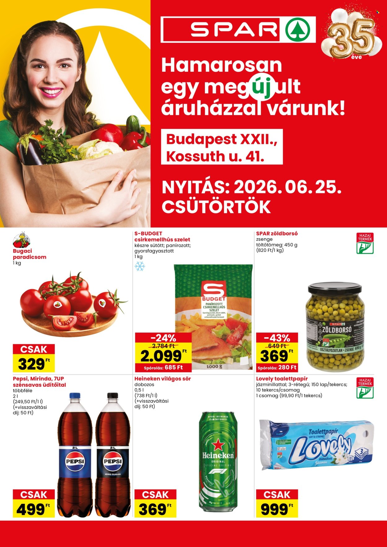 SPAR Szupermarket akciós újságok - 2026.06.25 - 2026.07.01. Oldal 1