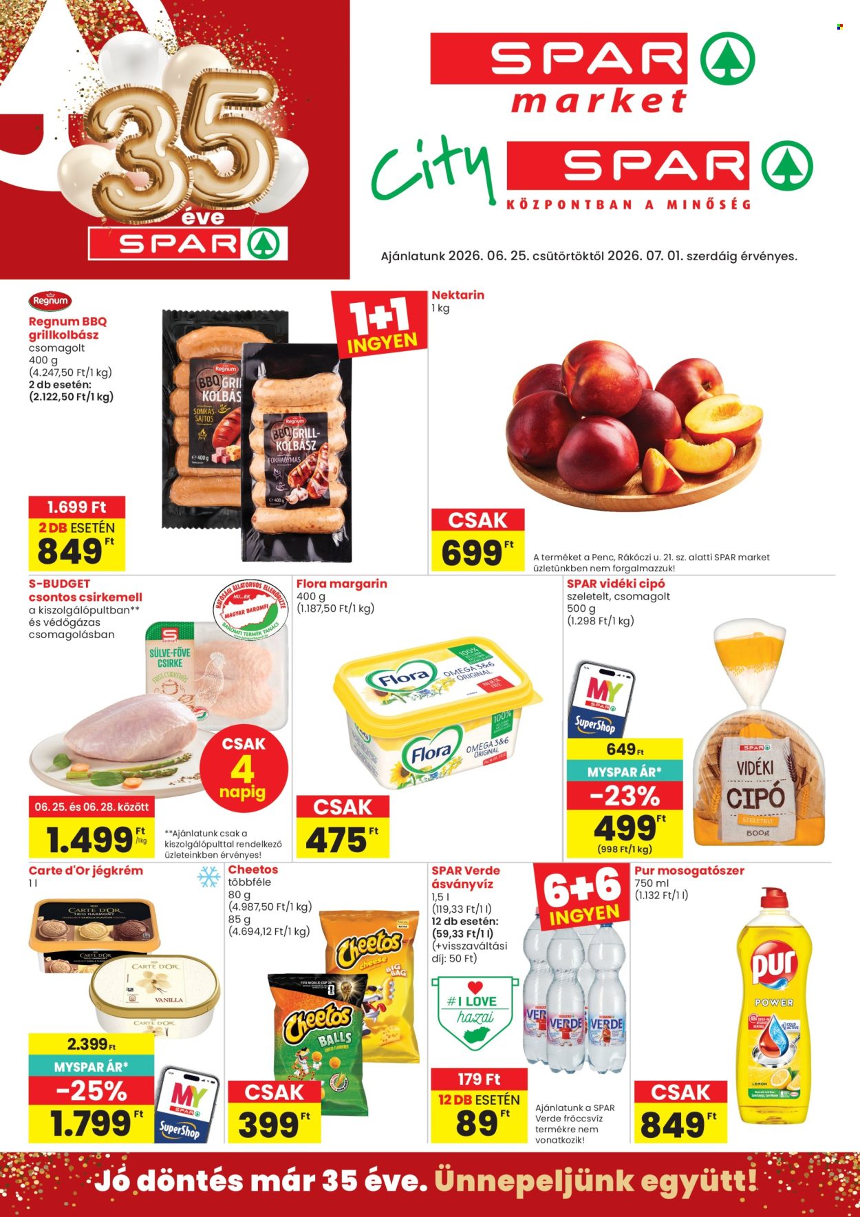 SPAR akciós újságok - 2026.06.25 - 2026.07.01. Oldal 1