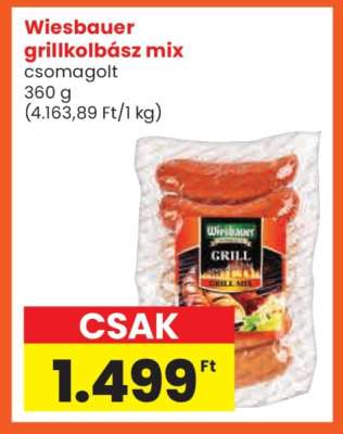 WIESBAUER GRILLKOLBÁSZ MIX