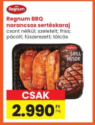 Regnum BBQ narancsos sertéskaraj