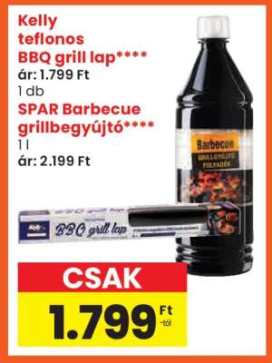 Kelly teflonos BBQ grill lap