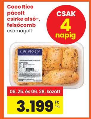 Coco Rico pácolt csirke alsó-, felsőcomb