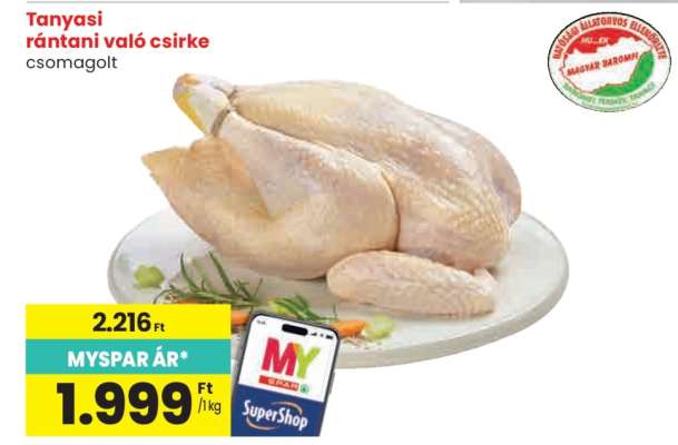 Tanyasi rántani való csirke