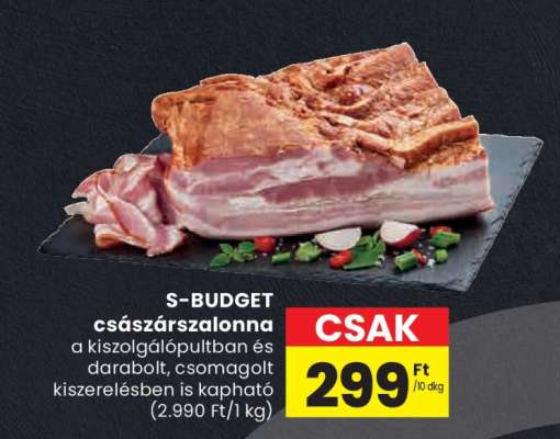 S-BUDGET császárszalonna