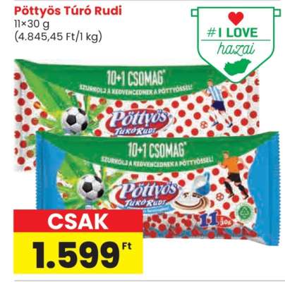 PÖTTYÖS Túró Rudi