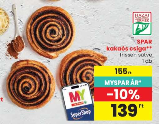 SPAR kakaós csiga
