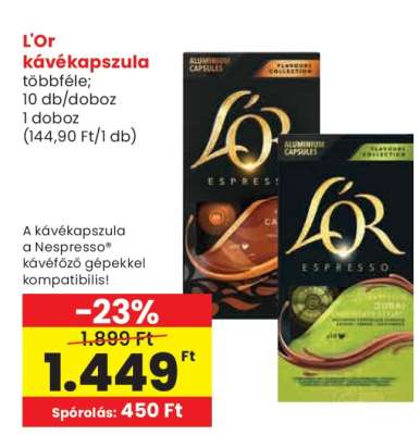 L'OR kávékapszula