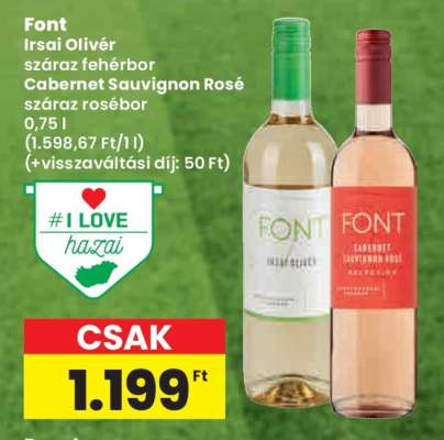 Font Irsai Olivér / Cabernet Sauvignon Rosé