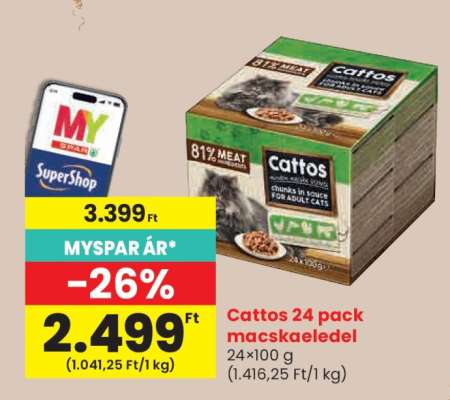 Cattos 24 pack macskaeledel