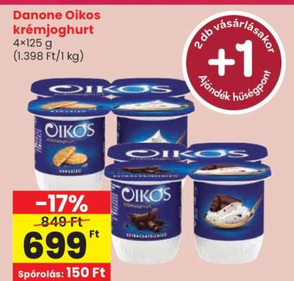 DANONE Oikos krémjoghurt