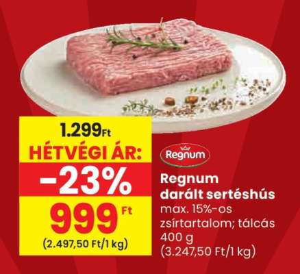 Regnum darált sertéshús