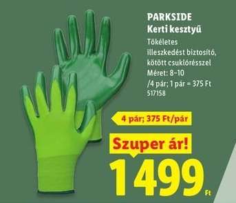 PARKSIDE Kerti kesztyű