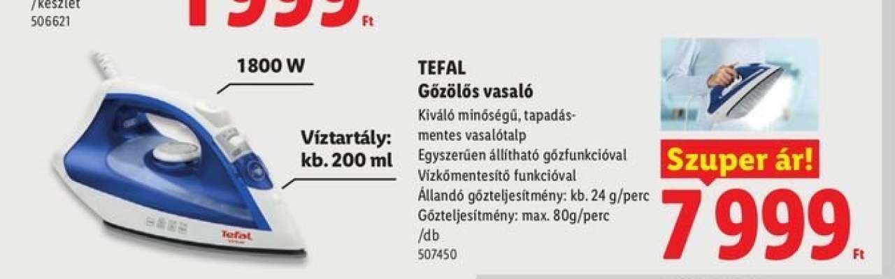 Tefal Gőzölős vasaló
