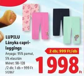 LUPILU Lányka capri-leggings