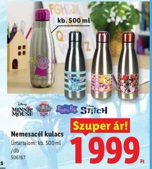 Nemesacél kulacs