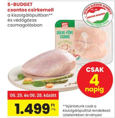 S-BUDGET csontos csirkemell