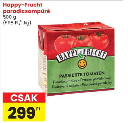 Happy-Frucht paradicsompüré