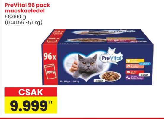 PreVital 96 pack macskaeledel