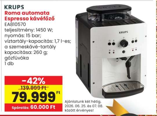 KRUPS ROMA automata Espresso kávéfőző