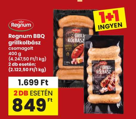 Regnum BBQ grillkolbász