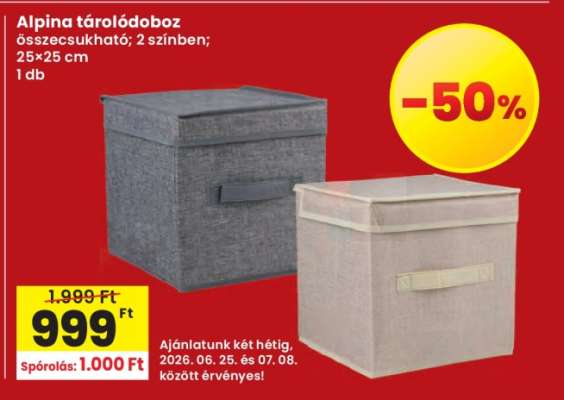 Alpina tárolódoboz