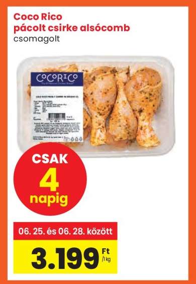 Coco Rico pácolt csirke alsócomb