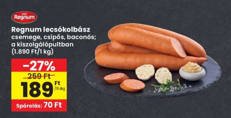 Regnum lecsókolbász
