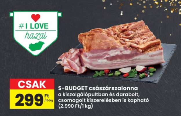 S-BUDGET császárszalonna