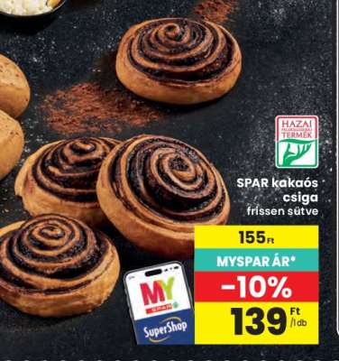 SPAR kakaós csiga
