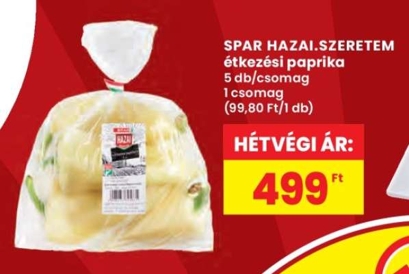 SPAR HAZAI.SZERETEM étkezési paprika