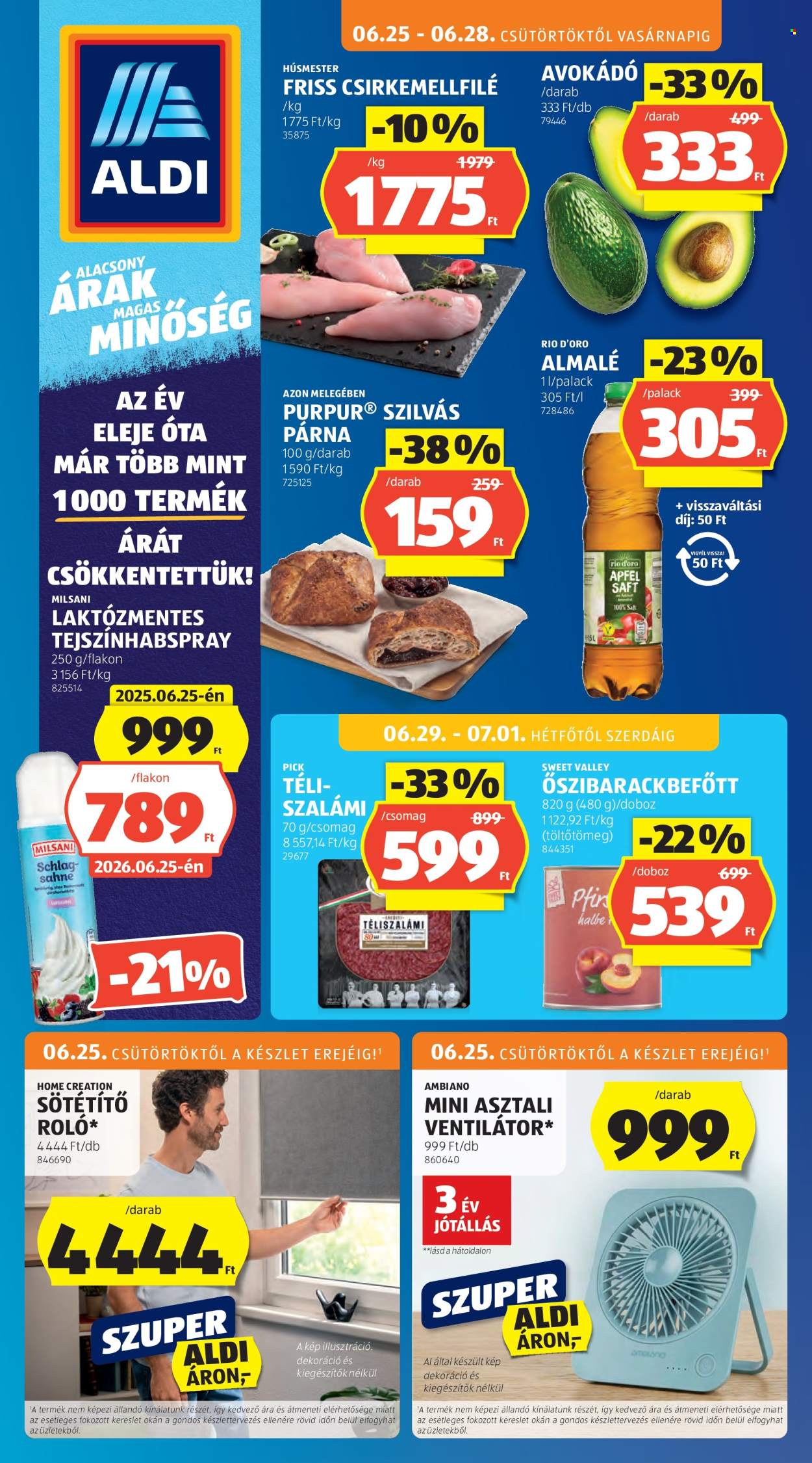 Aldi akciós újságok - 2026.06.25 - 2026.07.01. Oldal 1