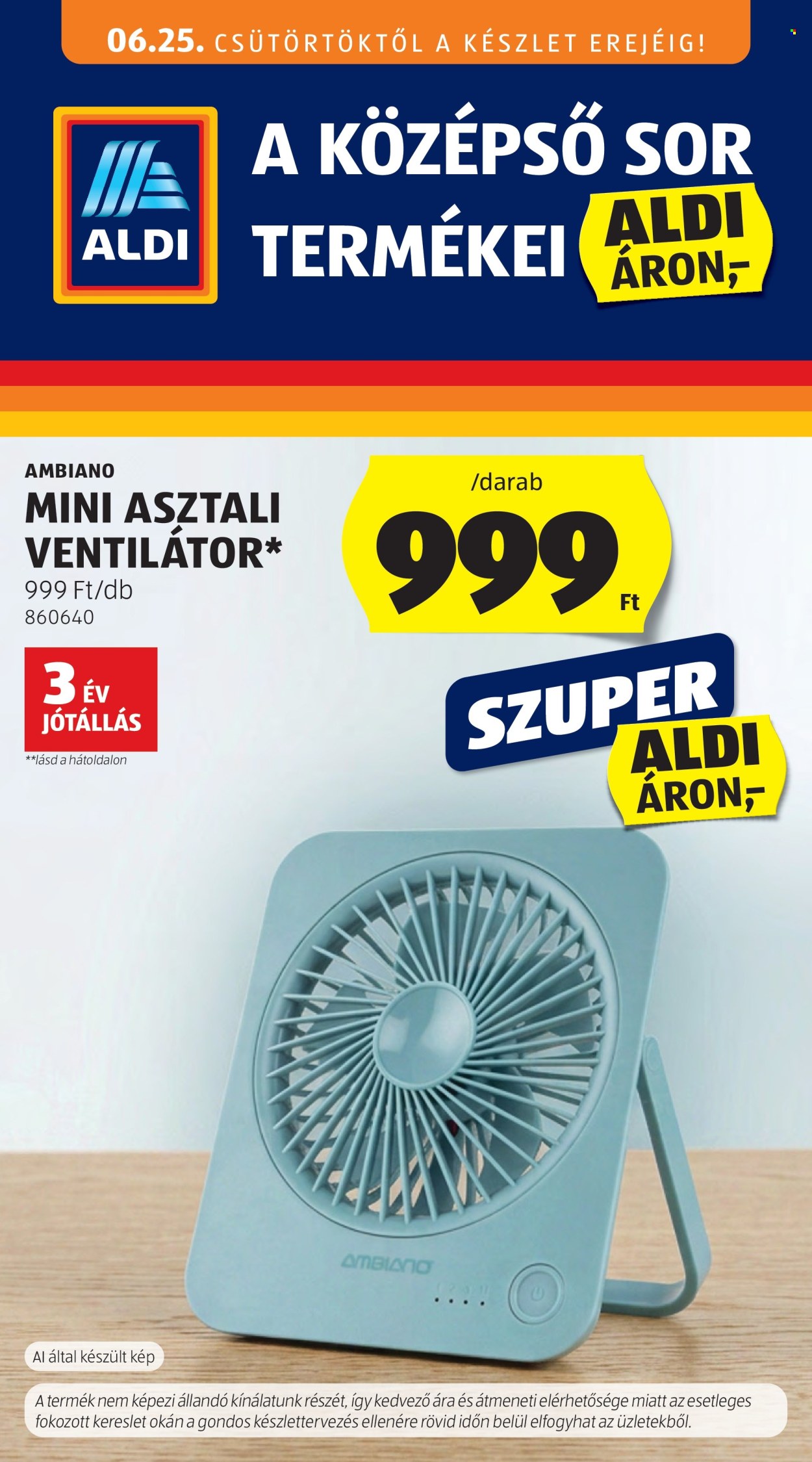 Aldi akciós újságok - 2026.06.25 - 2026.07.01. Oldal 1
