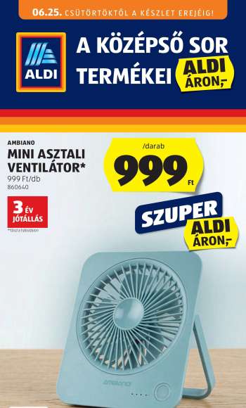 Újság Aldi - 2026.06.25 - 2026.07.01.