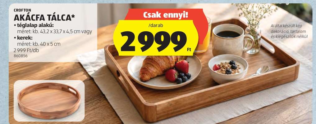 Crofton Akácfa Tálca