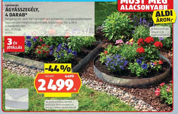 GARDENLINE ÁGYÁSSZEGÉLY, 4 DARAB