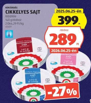 Kokárdás Cikkelyes Sajt