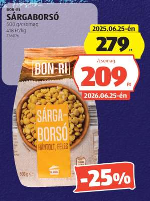 BON-RI SÁRGABORSÓ