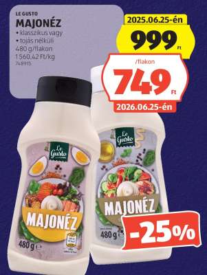 LE GUSTO MAJONÉZ