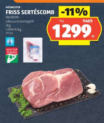 Friss sertéscomb