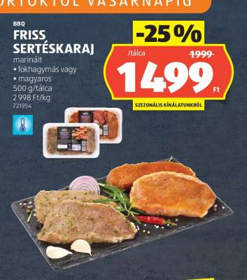 Friss sertéskaraj