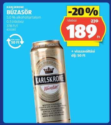 KARLSKRONE BÚZASÖR