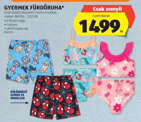 Gyermek fürdőruha